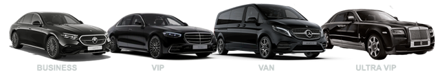 Notre Flotte (Voitures exécutives, affaires, VIP, Van, Ultra VIP)